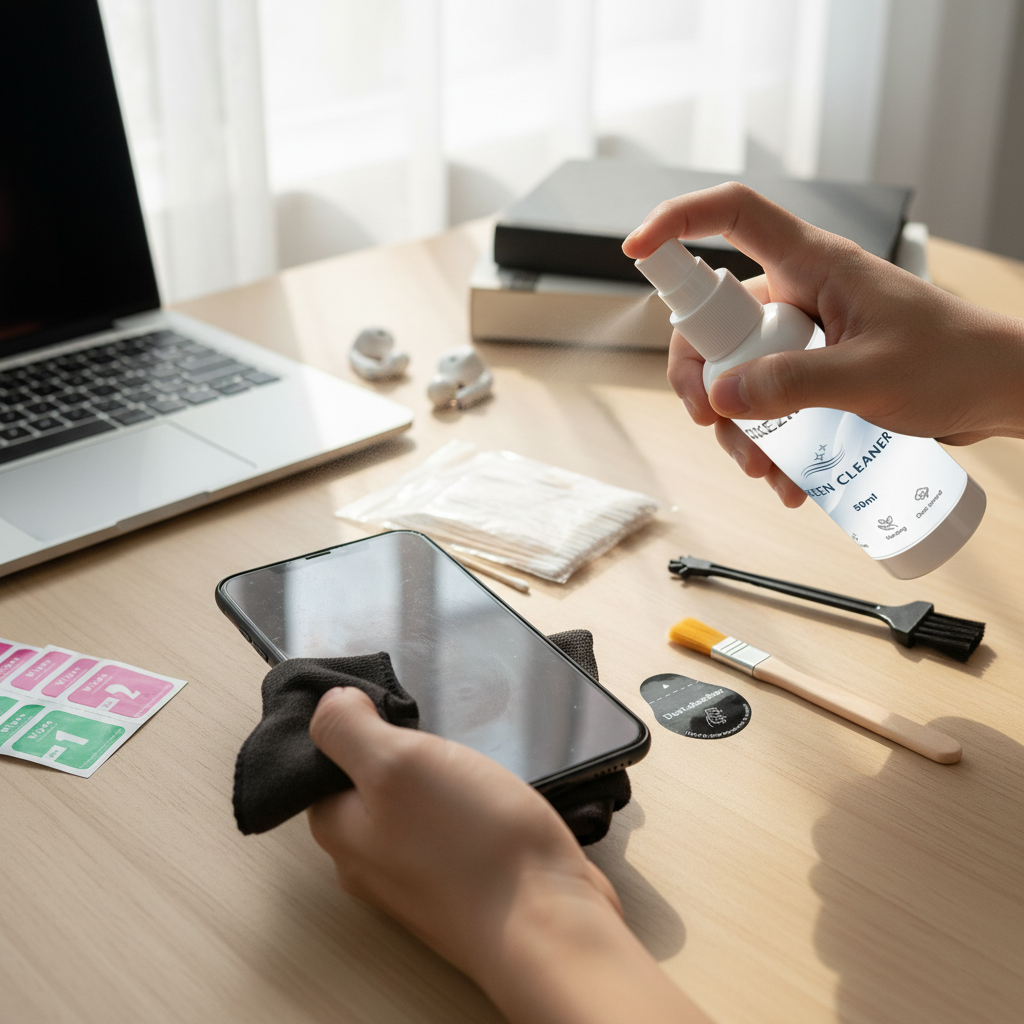 Phone & Tablet Screen Cleaning - Dust Removal Sticker บทวิจารณ์และราคา