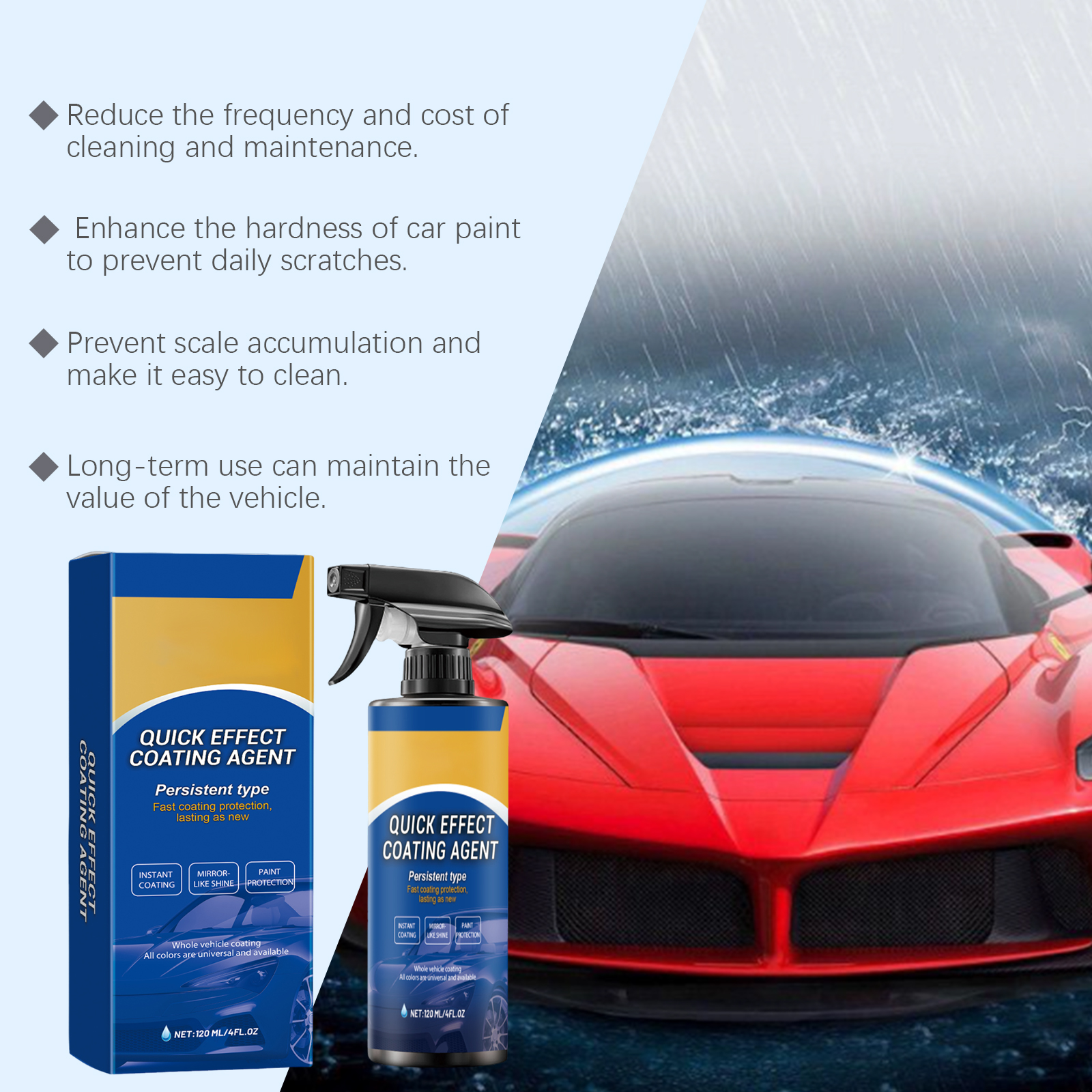 Car Quick Coating Agent Spray  - Nano Liquid Coating บทวิจารณ์และราคา