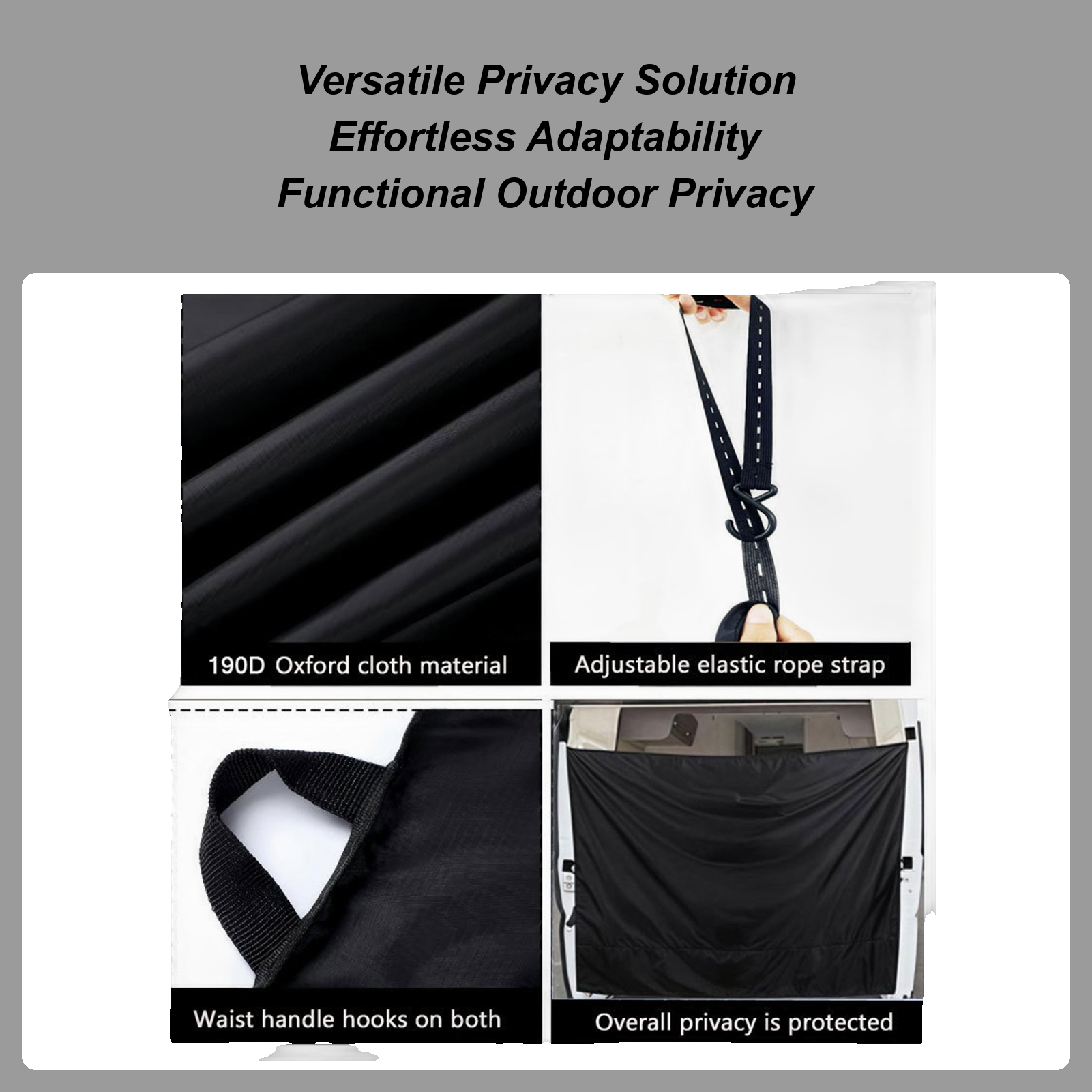 Black Large Car Privacy Drapes - Privacy Screen Protector บทวิจารณ์และราคา