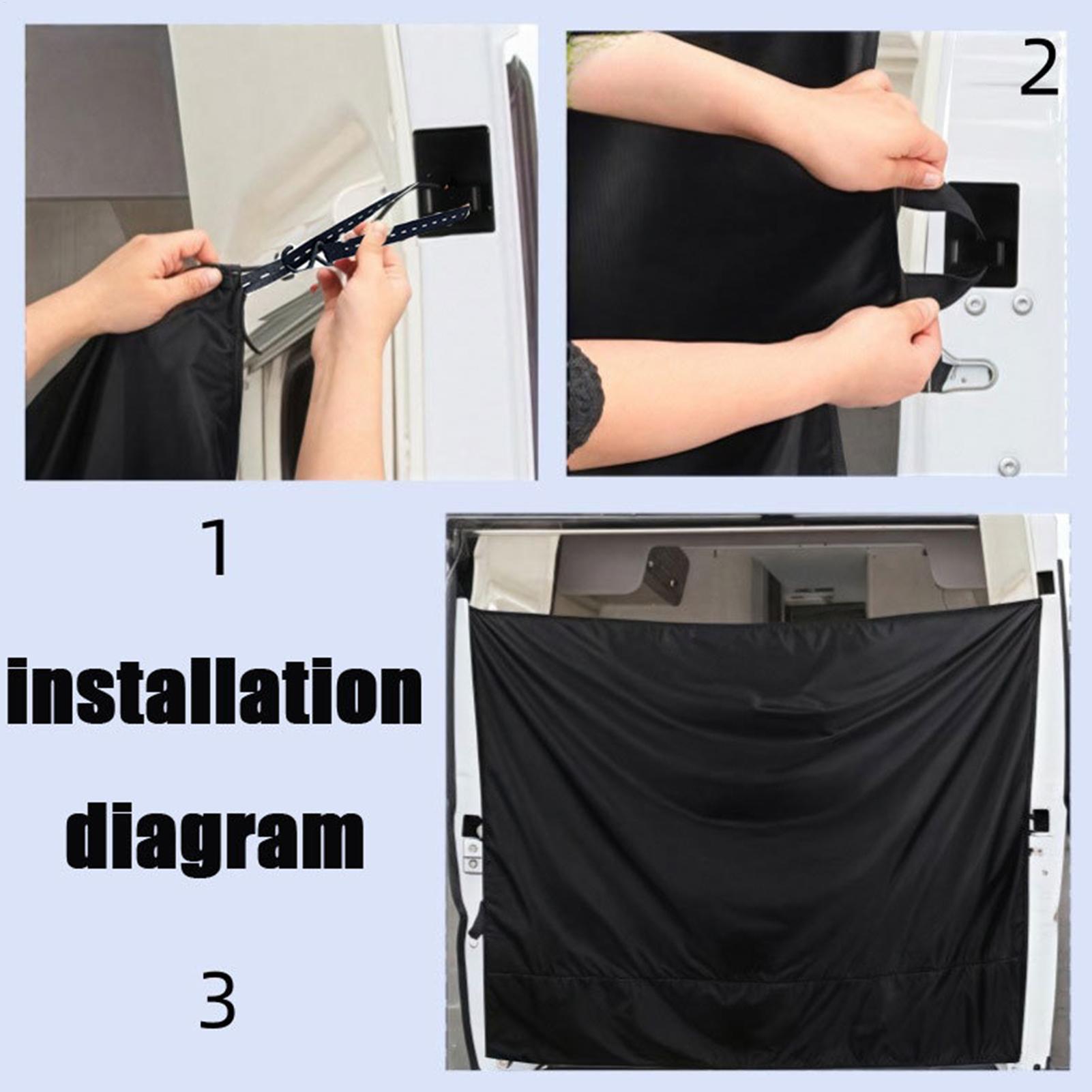 Black Large Car Privacy Drapes - Privacy Screen Protector บทวิจารณ์และราคา