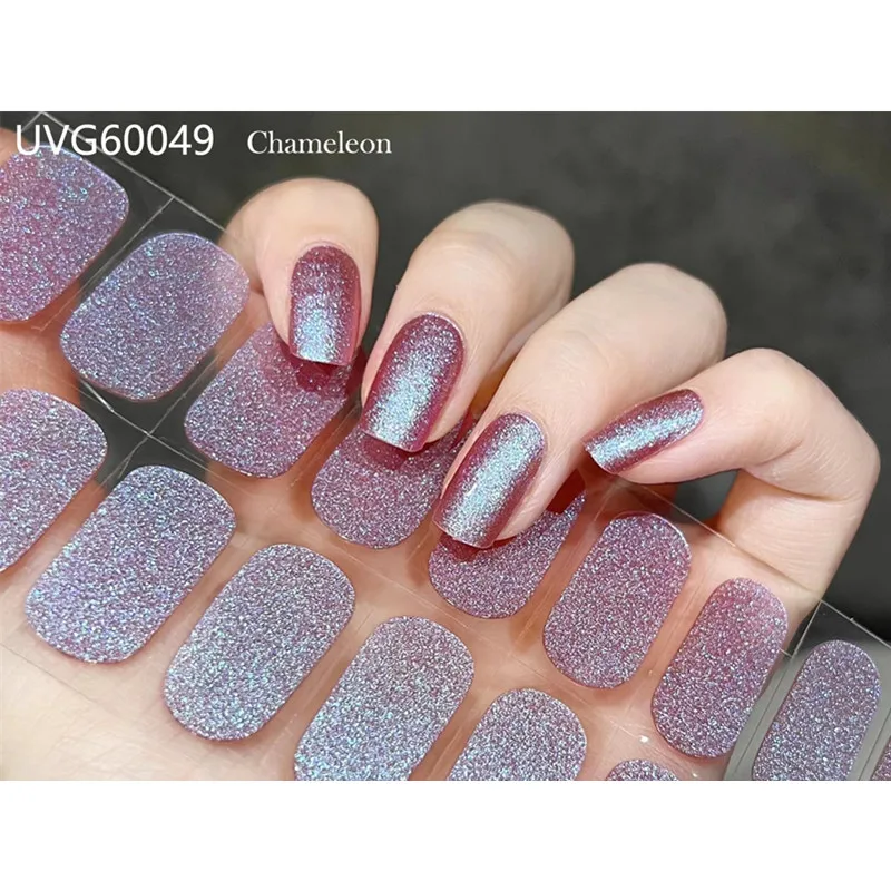 16/18/20Tips Gel Nail Stcikers - Full Cover Adhesive บทวิจารณ์และราคา