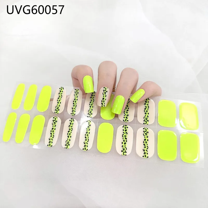 16/18/20Tips Gel Nail Stcikers - Full Cover Adhesive บทวิจารณ์และราคา